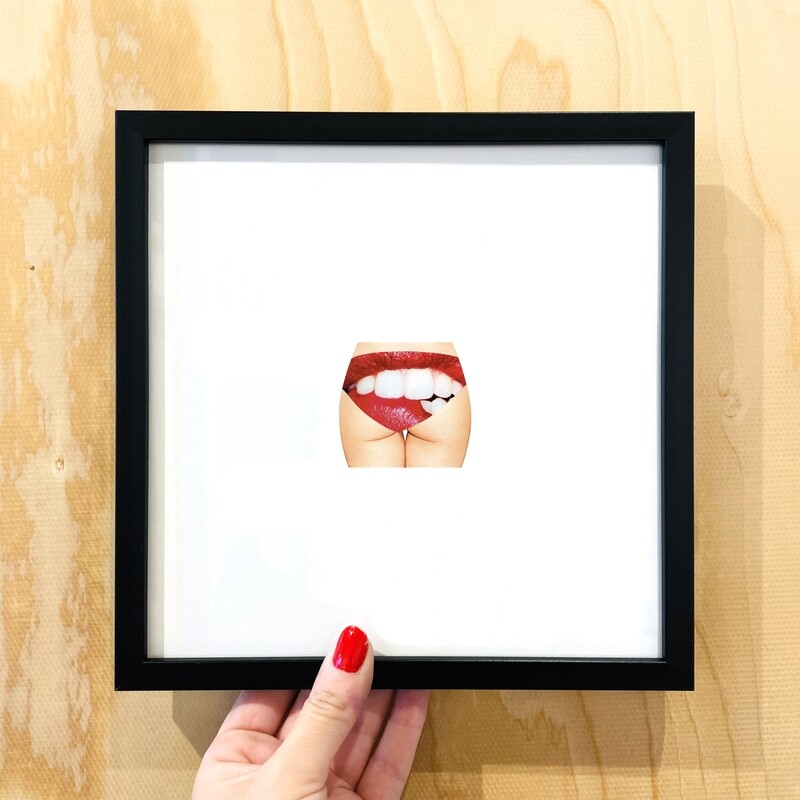 Bite me | original handmade collage