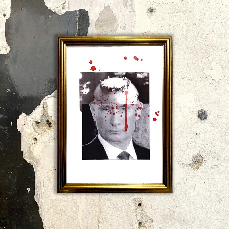 Poetin | original handmade collage