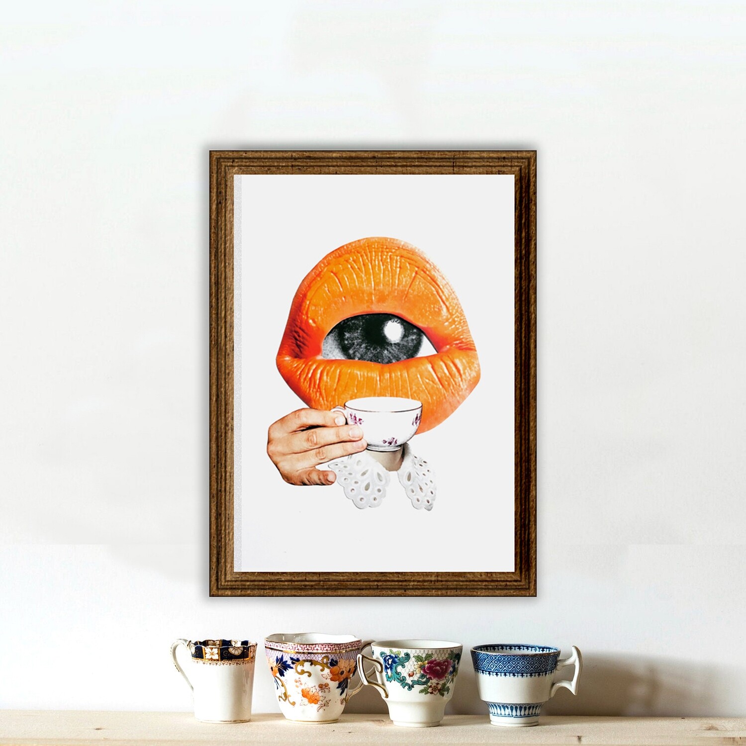 Eye tea | original handmade collage