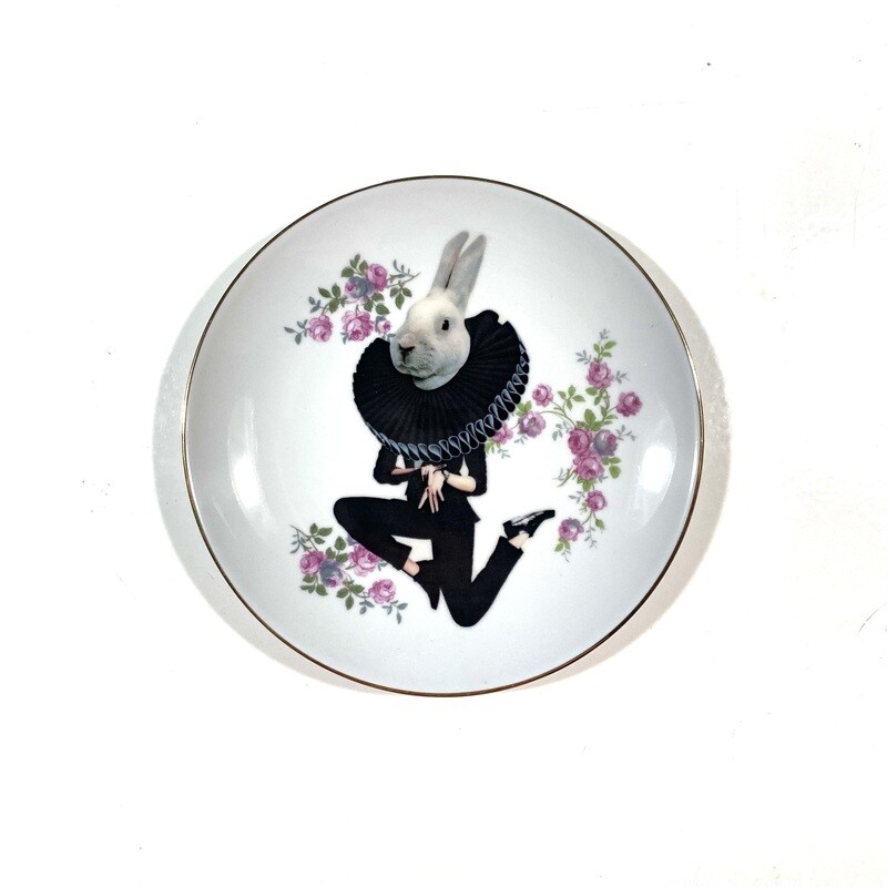 White rabbit - I’m laten | wandbord