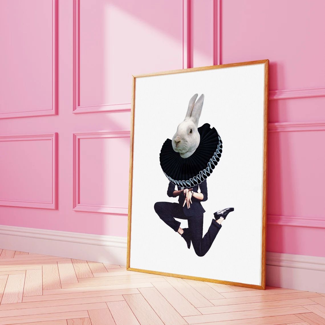 White rabbit - I&#39;m late | print | A3