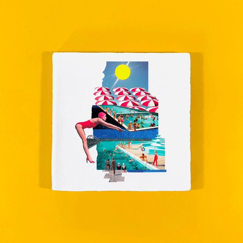Als de zon schijnt | tegel