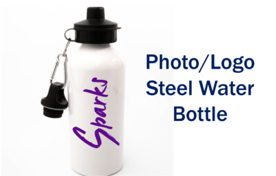600ml Metal Screw Top Water Bottle with personalisation