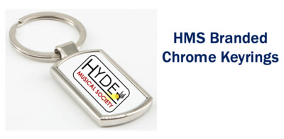 HMS Branded Chrome Keyring