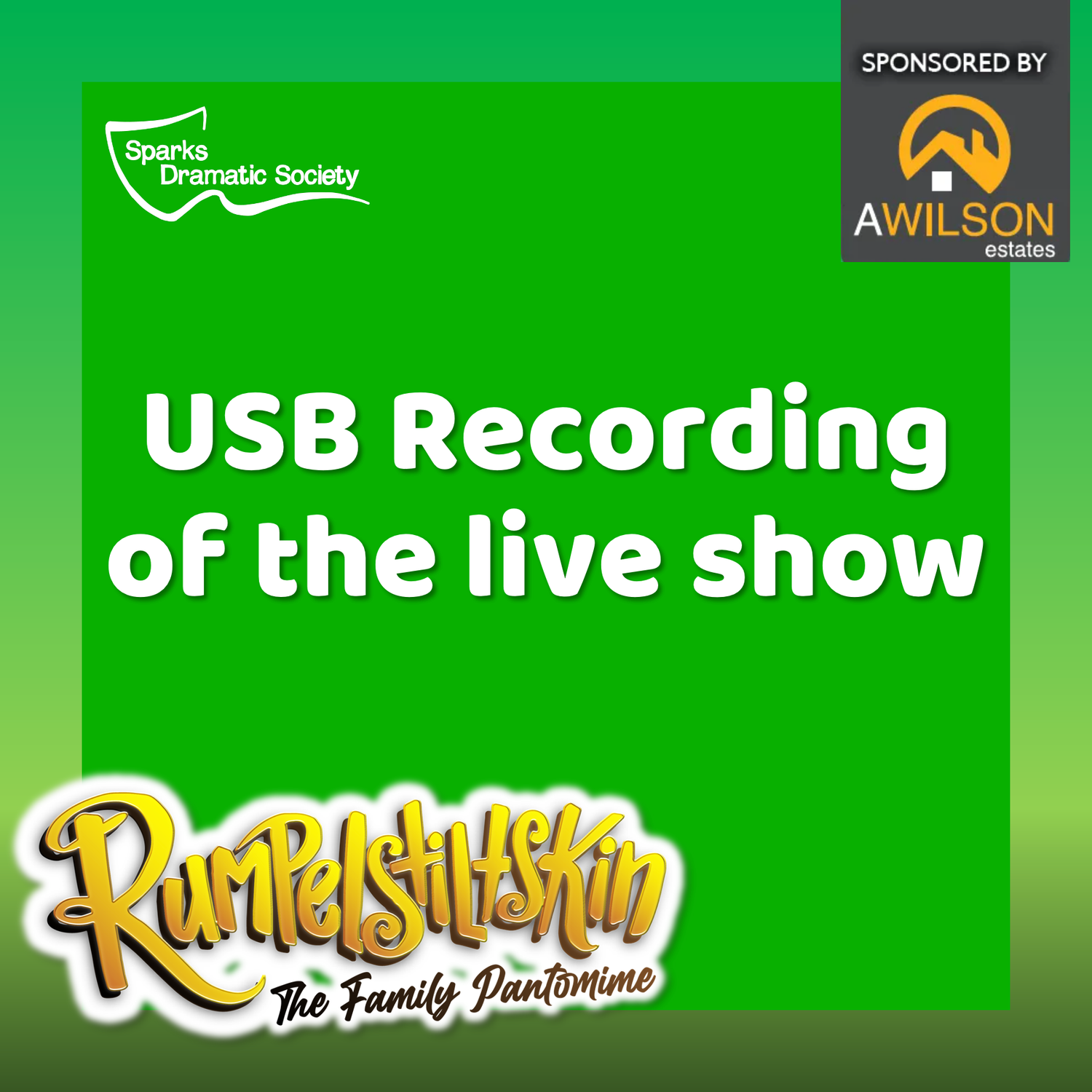 SDS - Rumpelstiltskin (Family Pantomime) - Film of Show on USB Encrypted