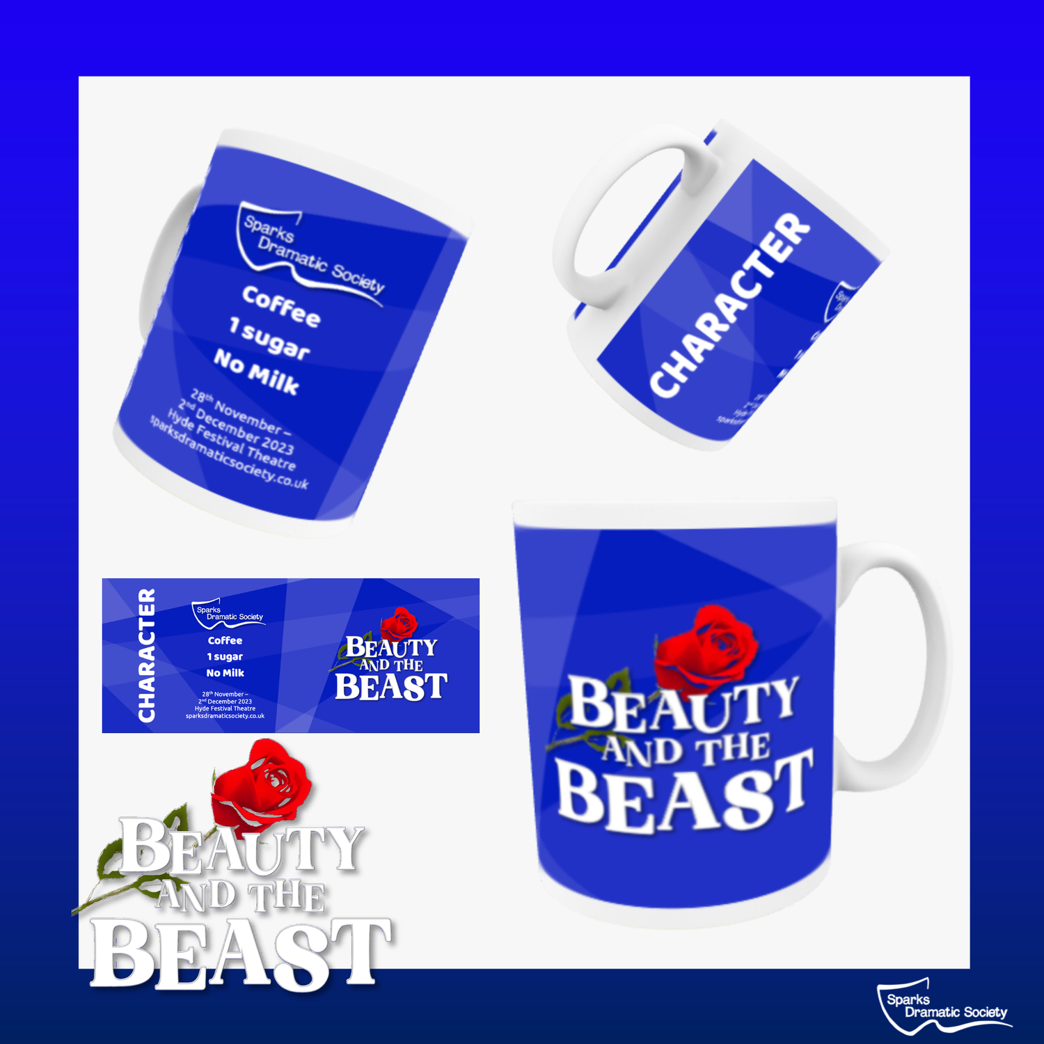 SDS Beauty and the Beast - 10oz Branded & Personalised Mug