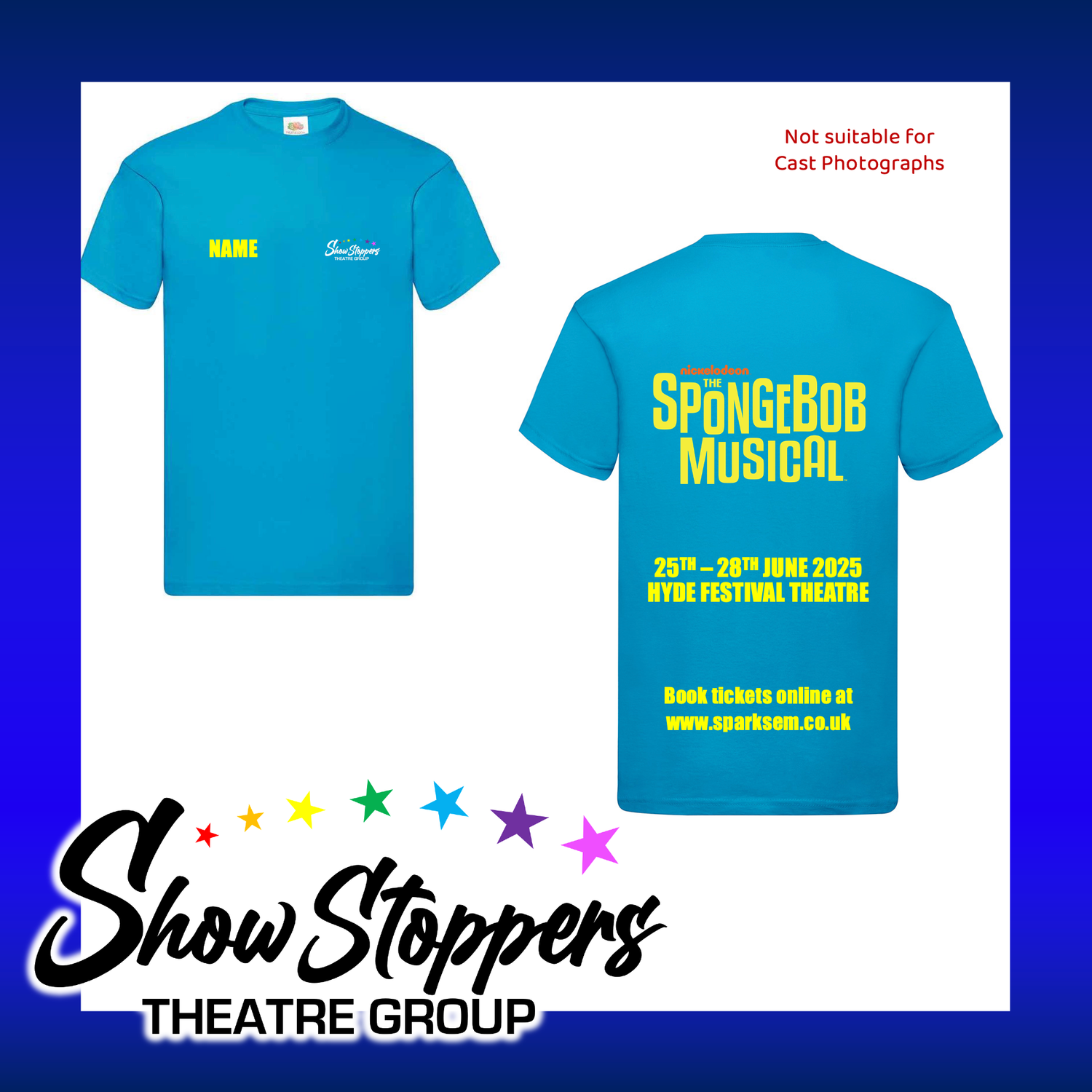 ShowStoppers Adult 'Spongebob' Round Neck T-Shirt