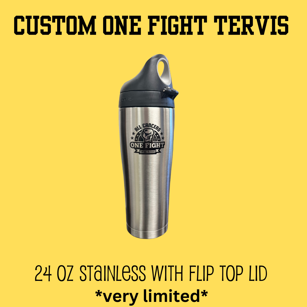 Custom stainless One Fight Tervis 24 oz water bottle