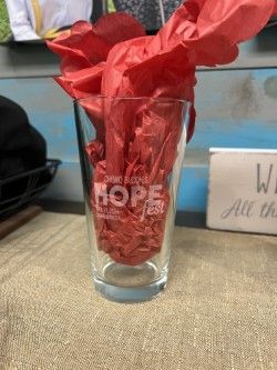 Hopefest pint glass