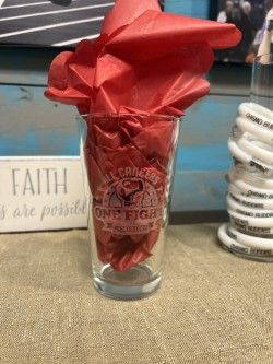 One Fight pint glass
