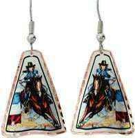 BARREL RACER EARRINGS COWGIRL JEWELRY Y-12