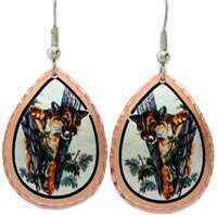 COUGAR EARRINGS COLORFUL ZOO JEWELRY Y-45