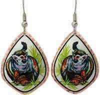 COLORFUL MONKEY EARRINGS ZOO JEWELRY Y-51
