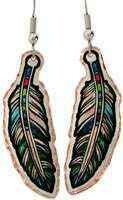 HANDCRAFTED FEATHER EARRINGS Y-03
