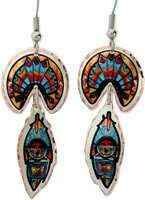 SUN KACHINA DANGLE EARRINGS YM-41