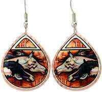PETROGLYPH PONIES HORSE EARRINGS Y-25