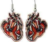 EQUESTRIAN JEWELRY HORSE EARRINGS Y-13