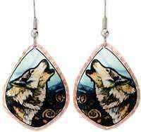HOWLING WOLF EARRINGS Y-32