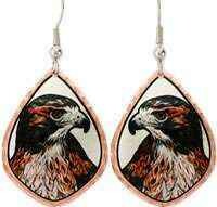RED-TAILED HAWK EARRINGS Y-39