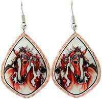 COLORFUL HORSE EARRINGS Y-16