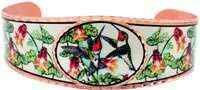HUMMINGBIRD BRACELET, COLORFUL HUMMINGBIRD JEWELRY BY-30