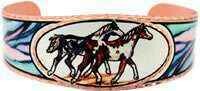 RUNNING HORSES BRACELETS, COLORFUL HORSE JEWELRY BY-33
