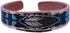 COLORFUL FEATHER COPPER RINGS RNY-25