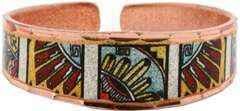 NATIVE FEATHER ART COPPER RINGS RNY-14