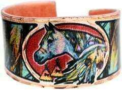 SPIRIT HORSE COPPER RINGS RBN-11