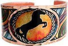REARING HORSE COPPER RINGS RBN-12