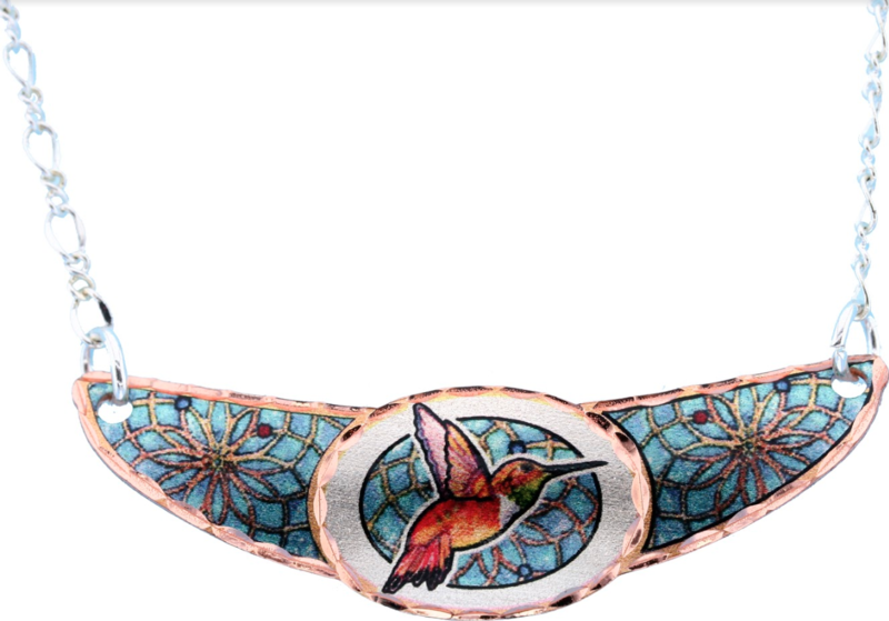 DREAM CATCHER & HUMMINGBIRD CHOKER JY-301