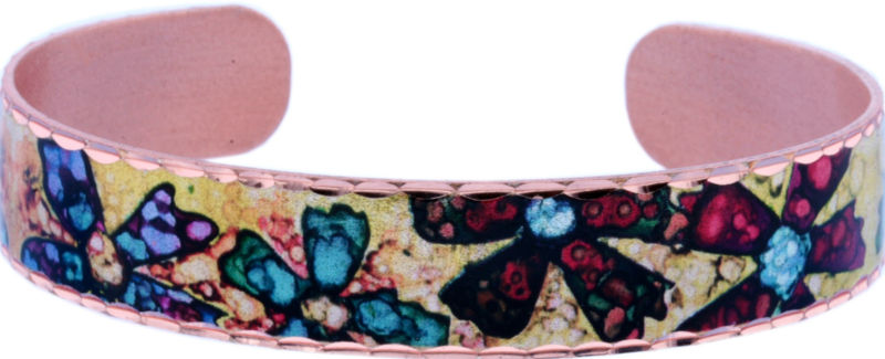 COLORFUL FLOWERS CUFF BRACELETS BYN-09