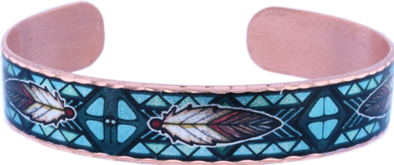 FEATHERS ARTWORK NATIVE BRACELETS BYN-25