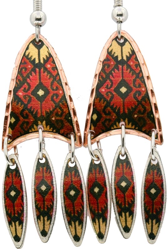 NATIVE INDIAN DANGLE EARRINGS LDM-234