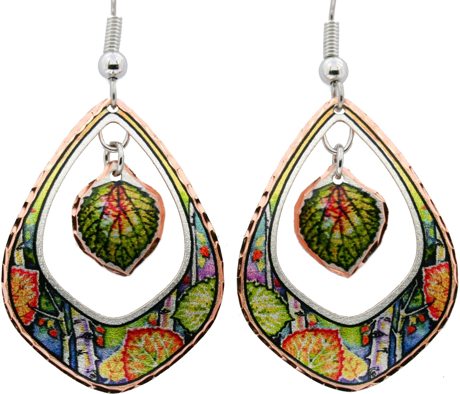 DANGLE ASPEN LEAVES EARRINGS LDM-270