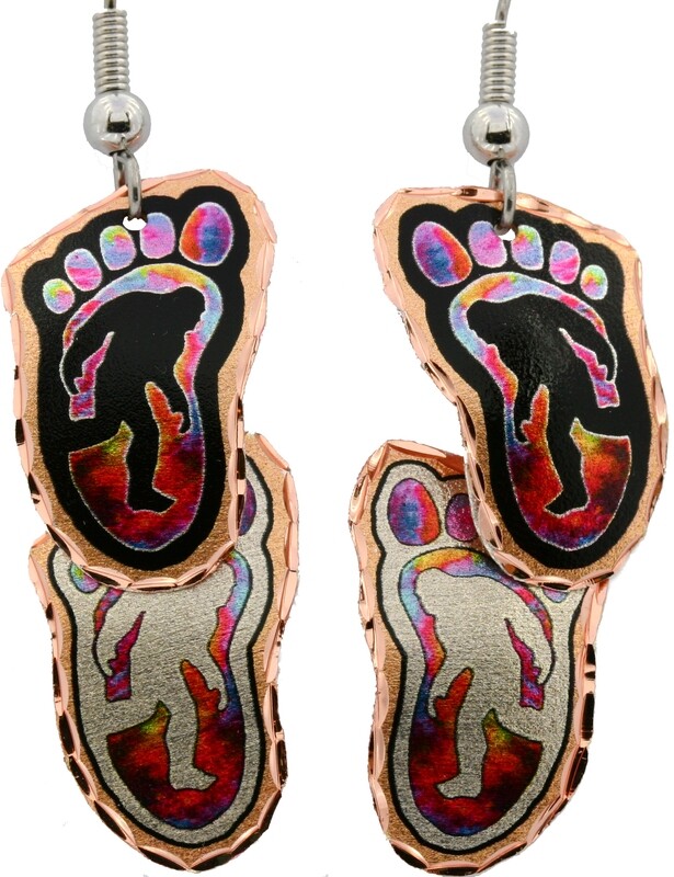 BIGFOOT SASQUATCH DANGLING EARRINGS LDM-284