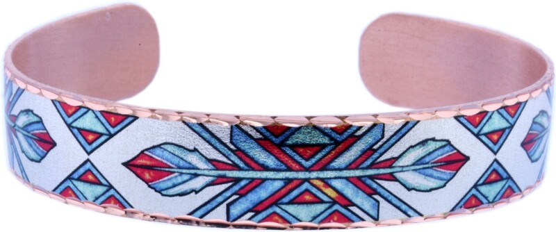 SW NATIVE FEATHERS CUFF BRACELETS BYN-28