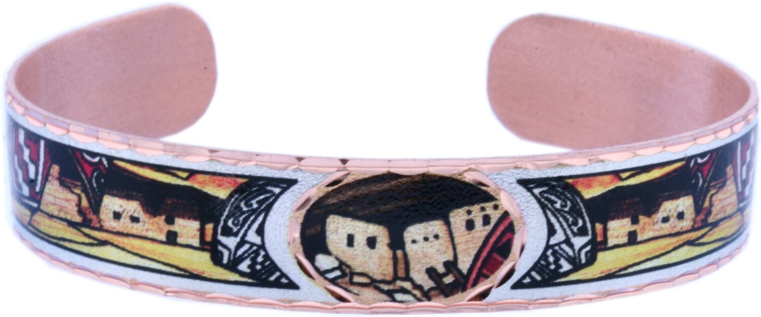 SW NATIVE PUEBLO HOUSES CUFF BRACELETS BYN-29
