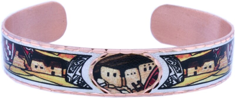 SW NATIVE PUEBLO HOUSES CUFF BRACELETS BYN-29