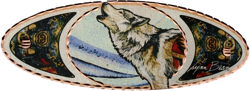 HANDMADE WOLF HAIR CLIPS BY LYNN BEAN HY-32