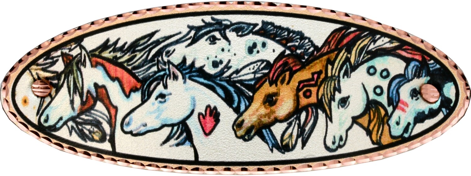 WILD HORSES ART BY LYNN BEAN HAIR CLIP HY-06