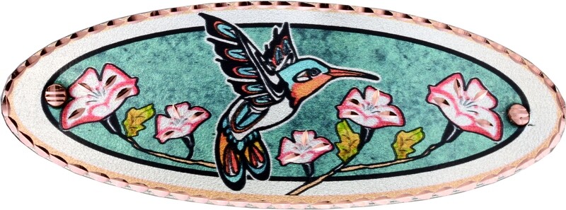 HUMMINGBIRD NATIVE AMERICAN ARTWORK HAIR CLIP HY-58