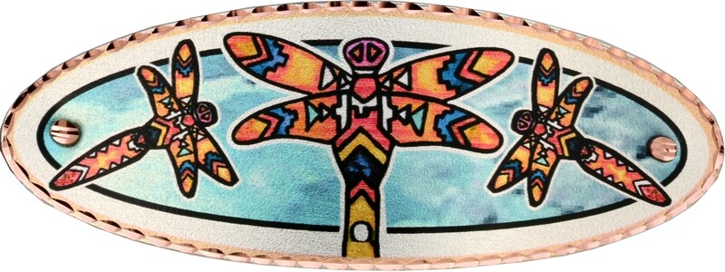 STYLIZED NATIVE AMERICAN DRAGONFLY HAIR CLIP HY-70
