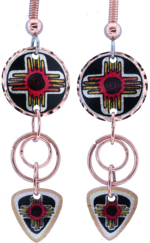 ZIA NATIVE COPPER WIRE EARRINGS LJ-34