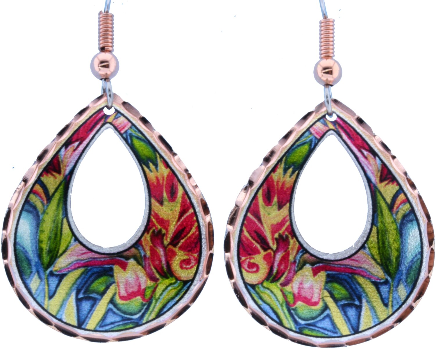 COLORFUL FLOWER EARRINGS LD-310