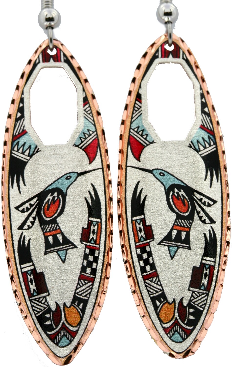 NW NATIVE HUMMINGBIRD EARRINGS LD-237