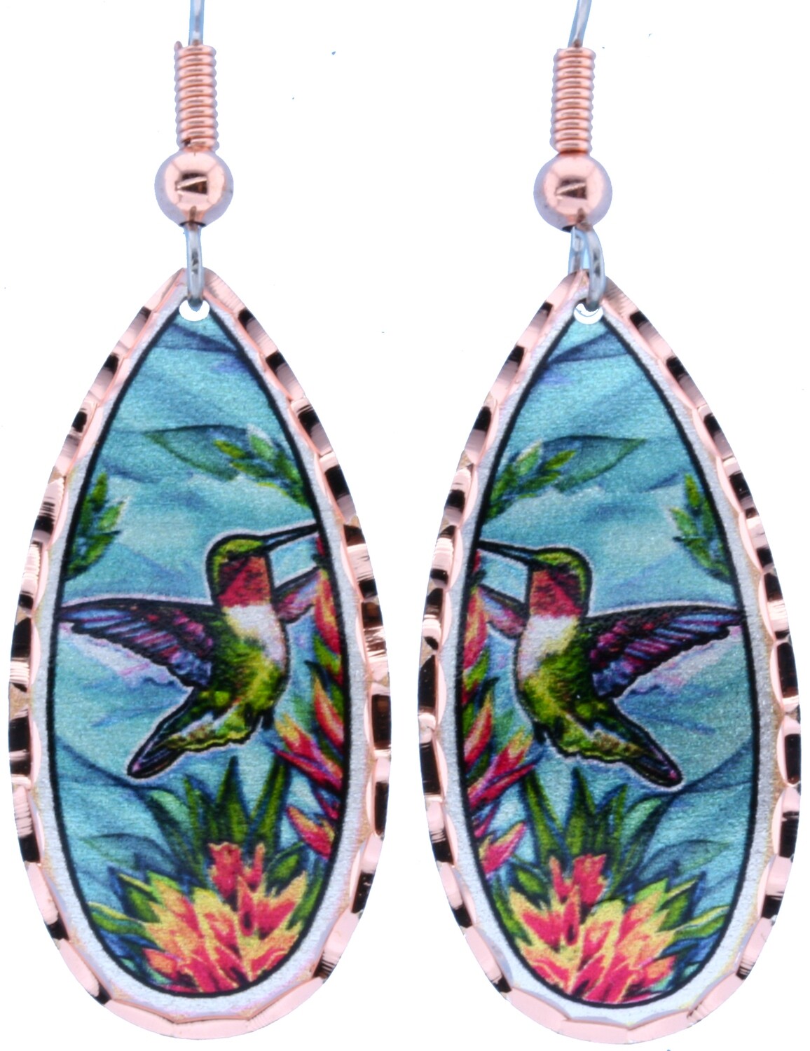 TEARDROP HUMMINGBIRD EARRINGS LD-307