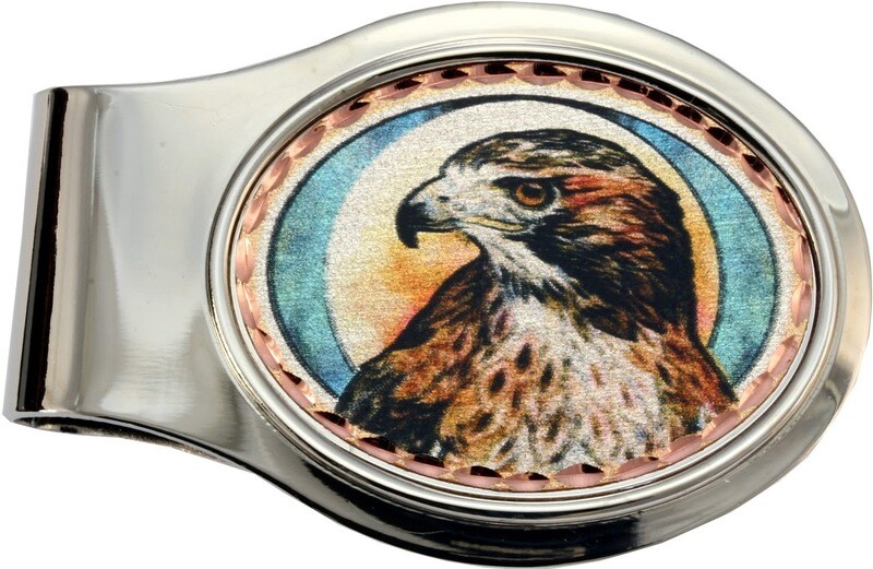 RED TAILED HAWK MONEY CLIP ML-39