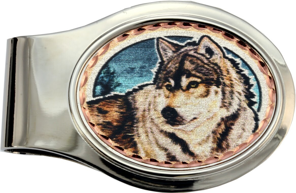 TIMBER WOLF MONEY CLIPS ML-33