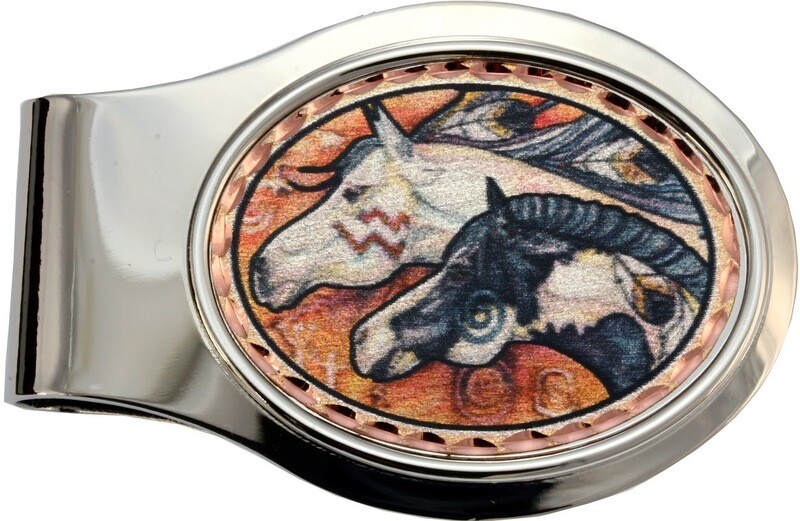 AMERICAN INDIAN HORSE MONEY CLIPS ML-25